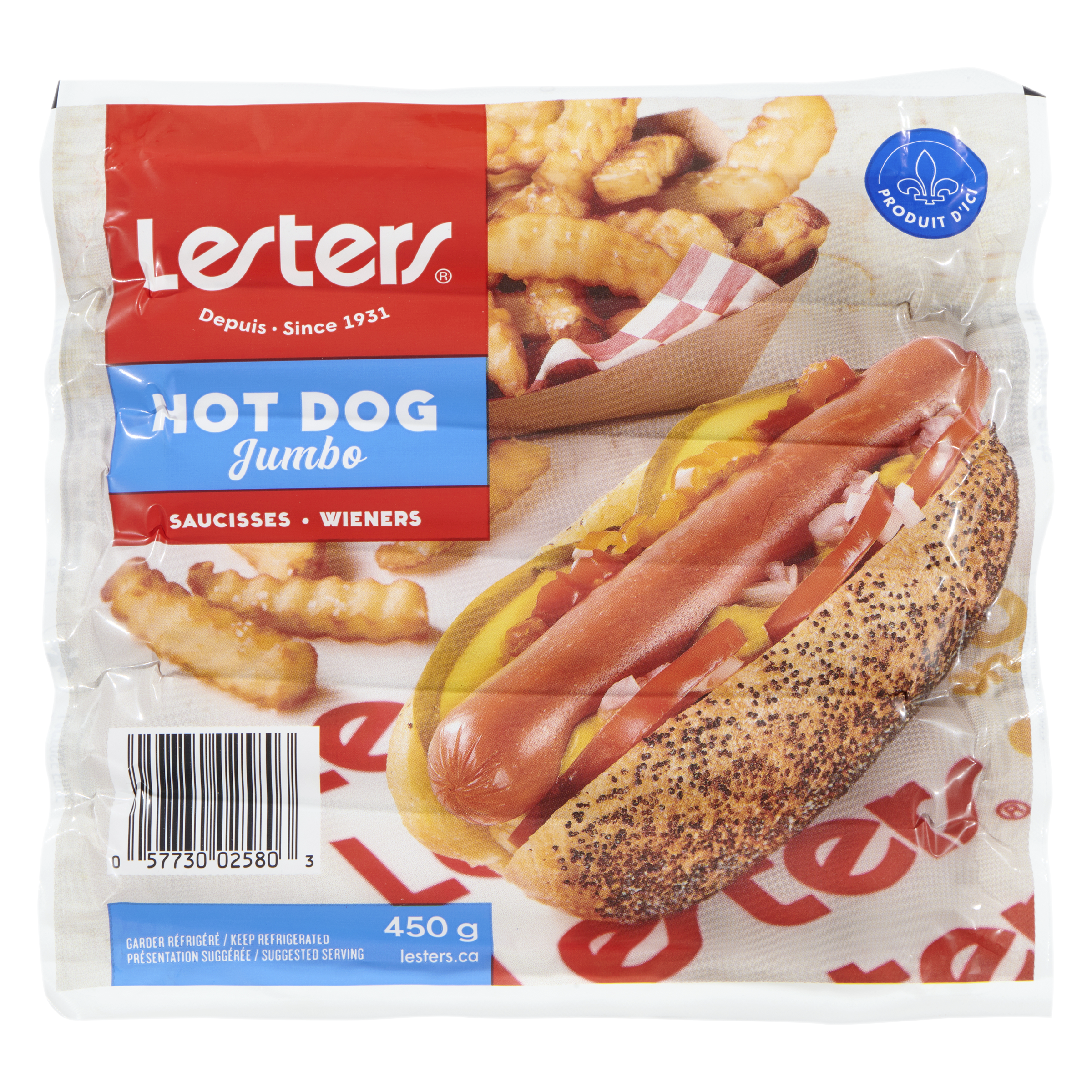 LESTERS JUMBO HOT DOGS
